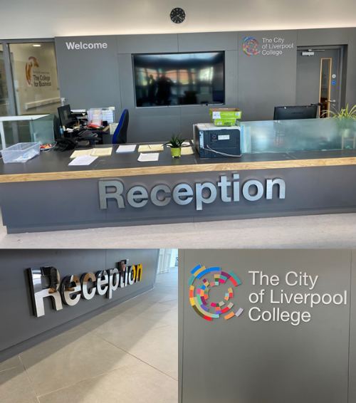 The City of Liverpool College, internal signage